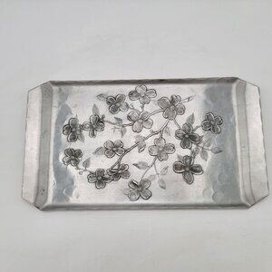 Vintage Wendell August Forge Hammered Aluminum Tray